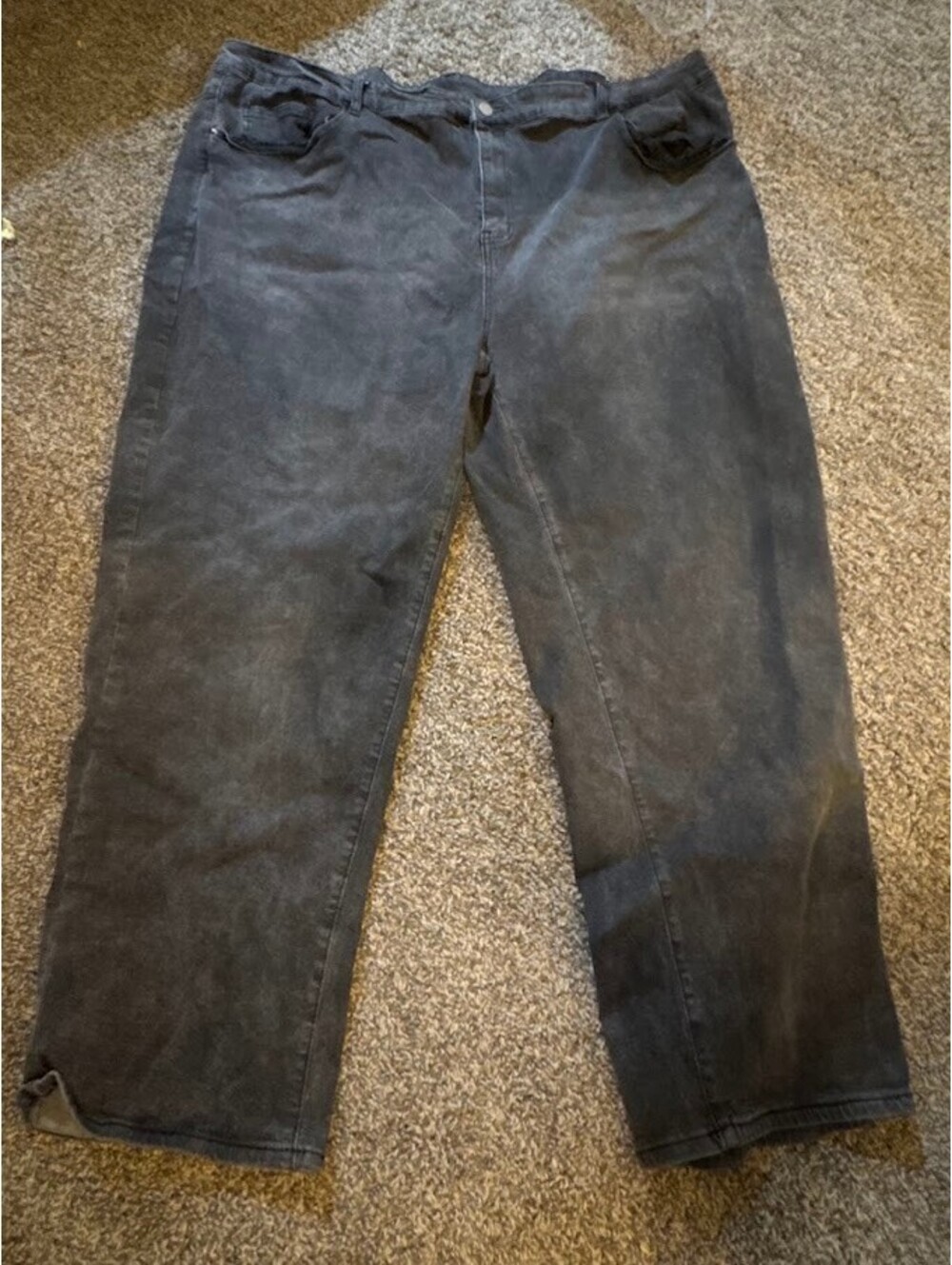 HME 5XL Black Cotton Blend Jeans Relaxed Fit
